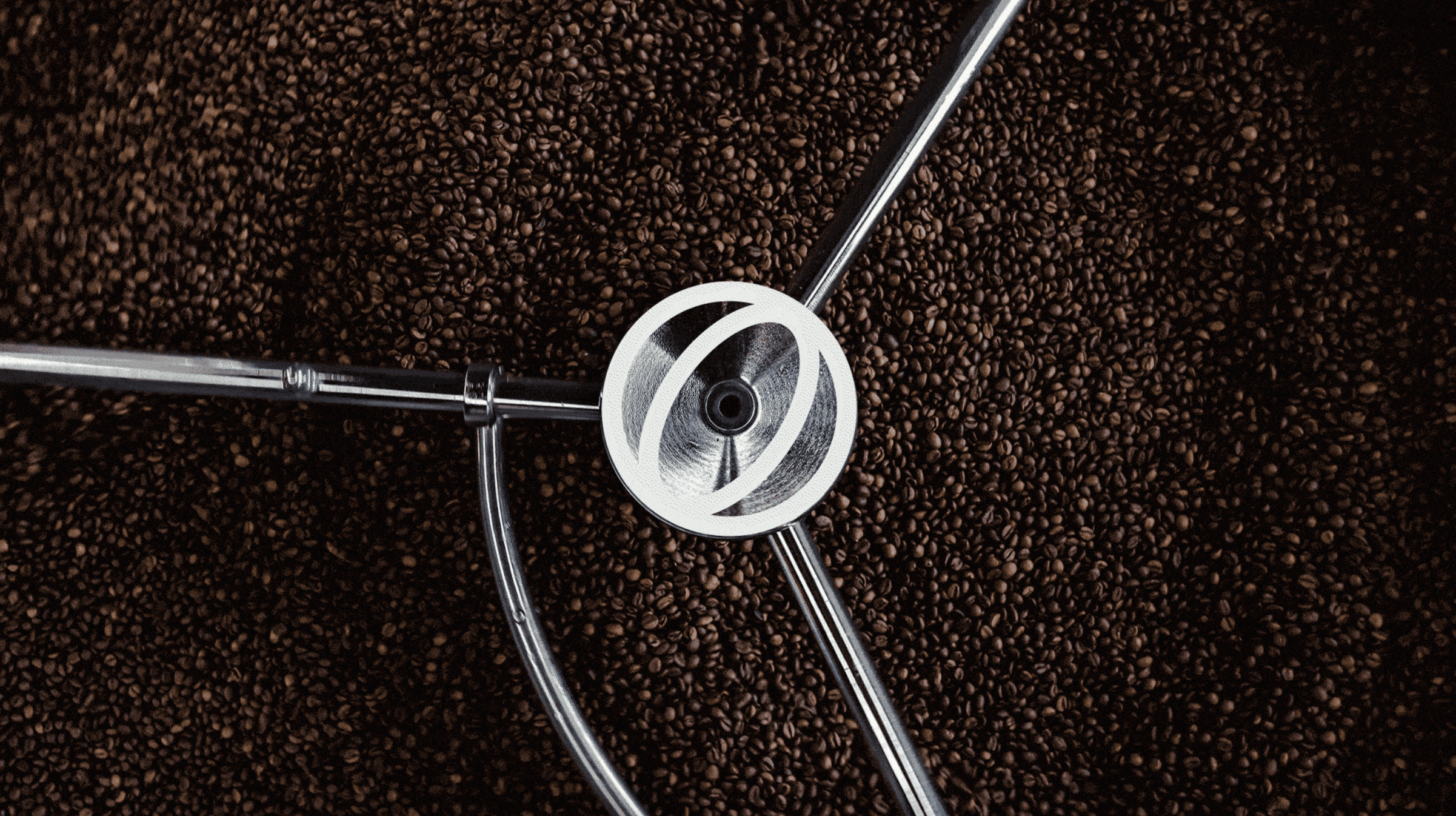 coffee beans in a roaster