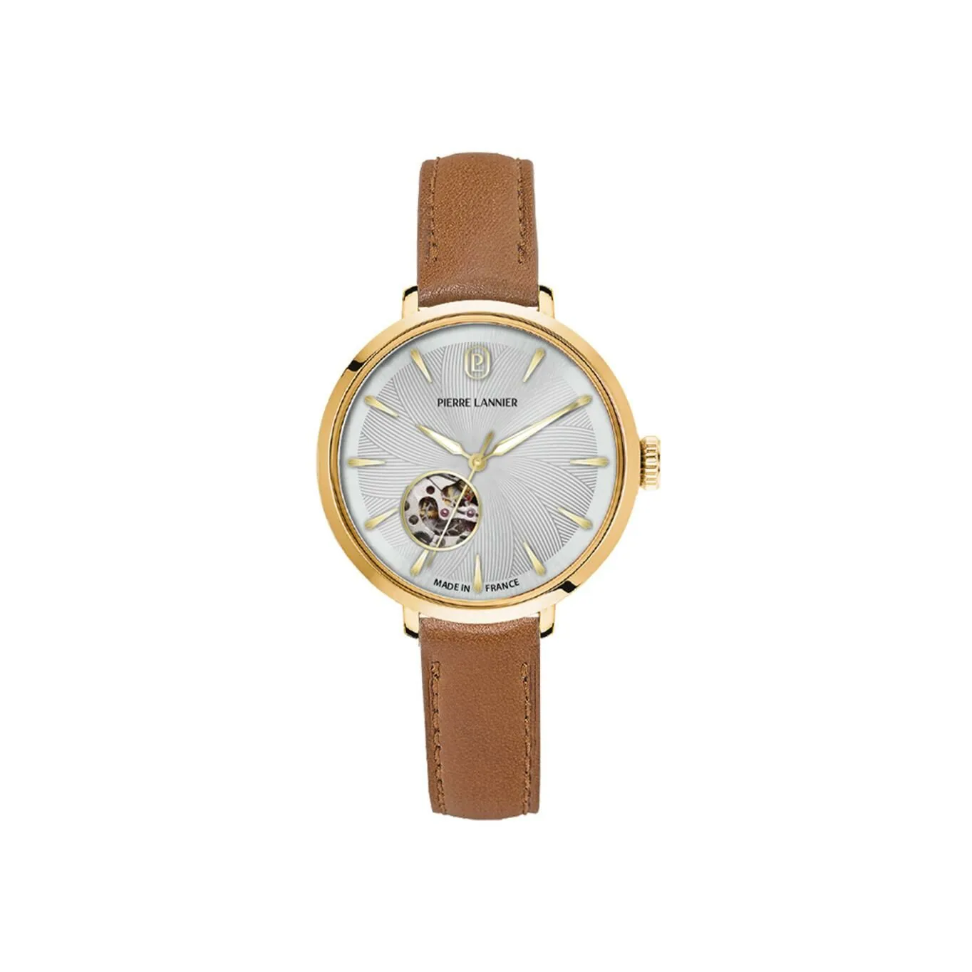Montre Pierre Lannier Soline – Doré Cuir
