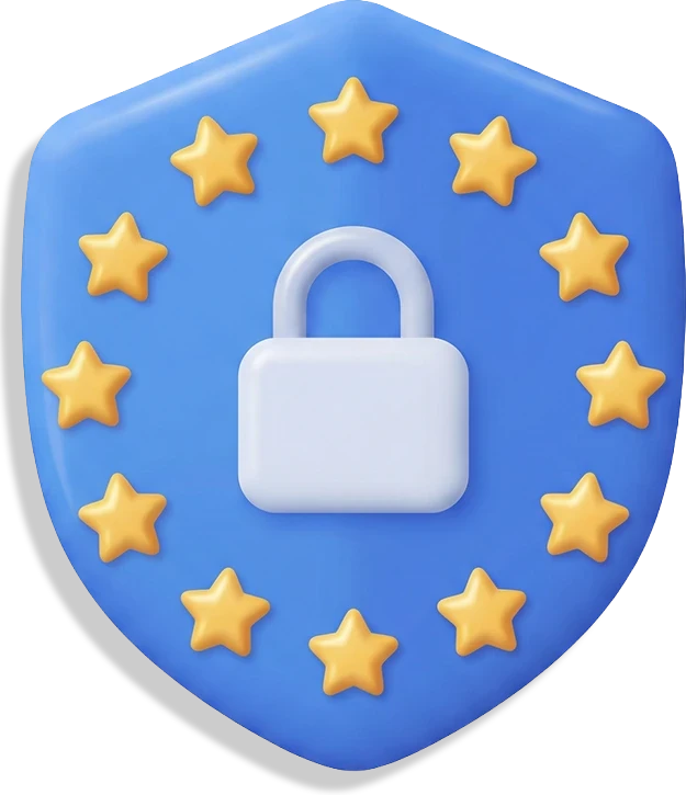 Blaues Schutzschild