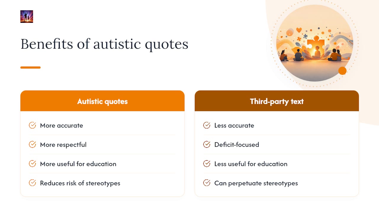 Why centering autistic voices leads to better, more trustworthy content — overview diagram