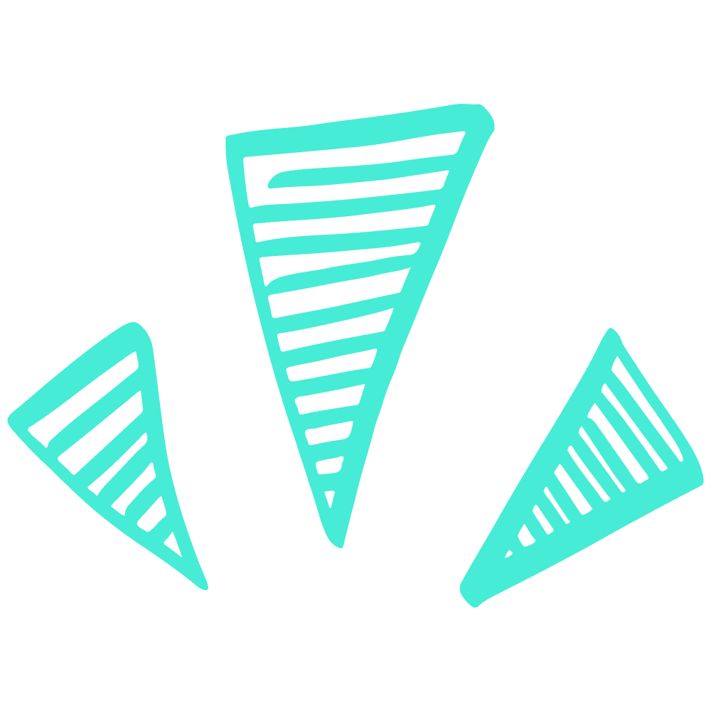 Pointy highlighter scribble graphic