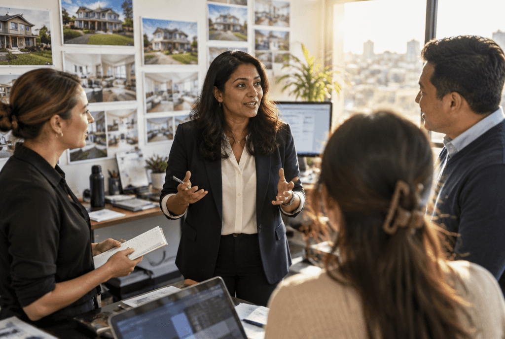 Business owner and web strategist mapping a customer journey on a whiteboard