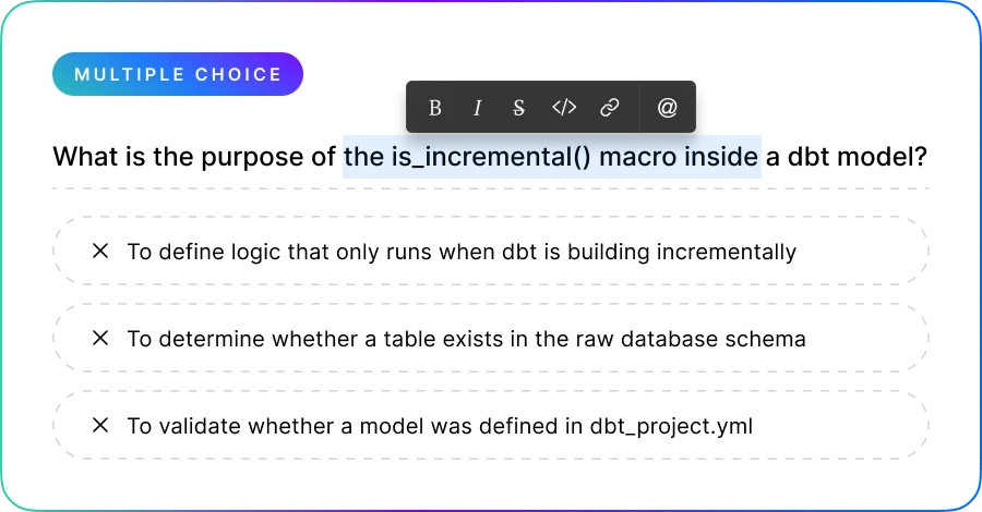 Screenshot showing creating your own code challange
