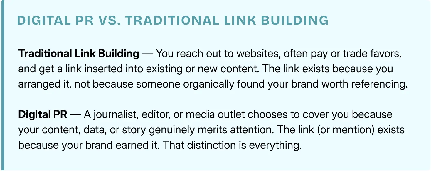 Digital PR vs. Traditional Link Building
