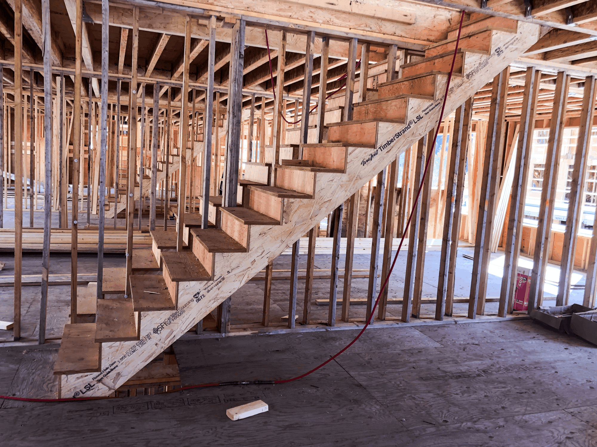 staircase being built