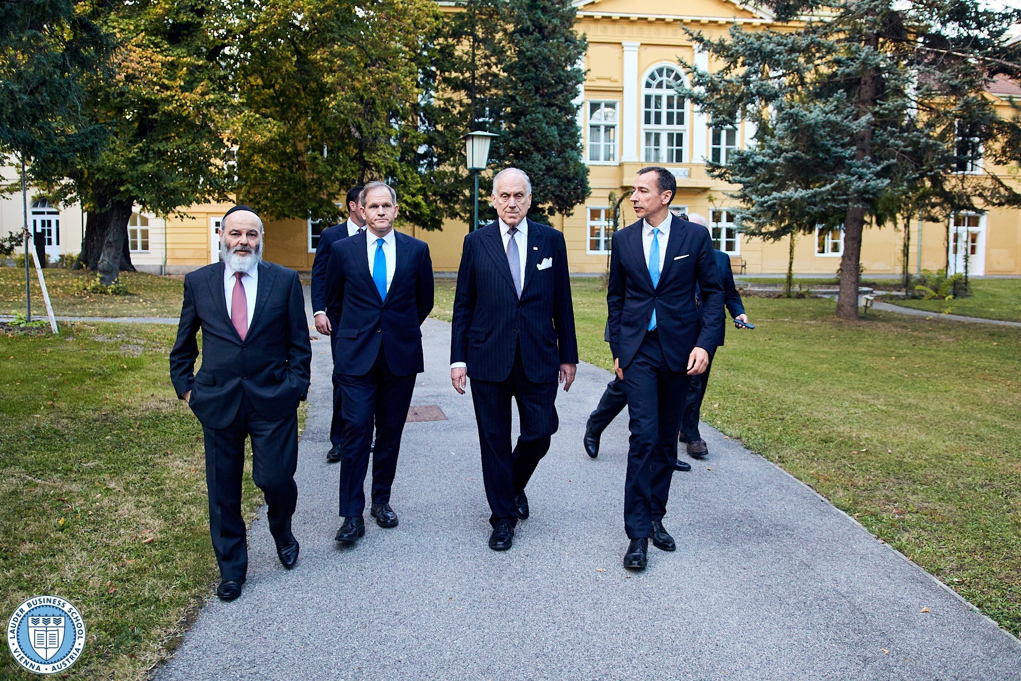 Founder and President Ambassador Ronald S. Lauder, our Vice President Prof. Jacob I. Biderman, the Executive VP and CEO of The Ronald S. Lauder Foundation Rabbi Joshua Spinner, the LBS Executive Director Alexander Zirkler