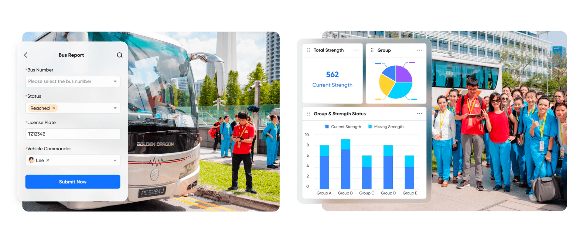 Bus and Personnel Reporting