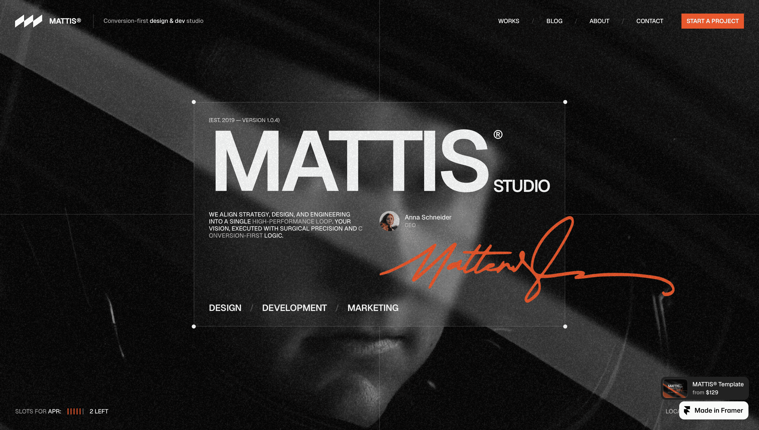 agency website template