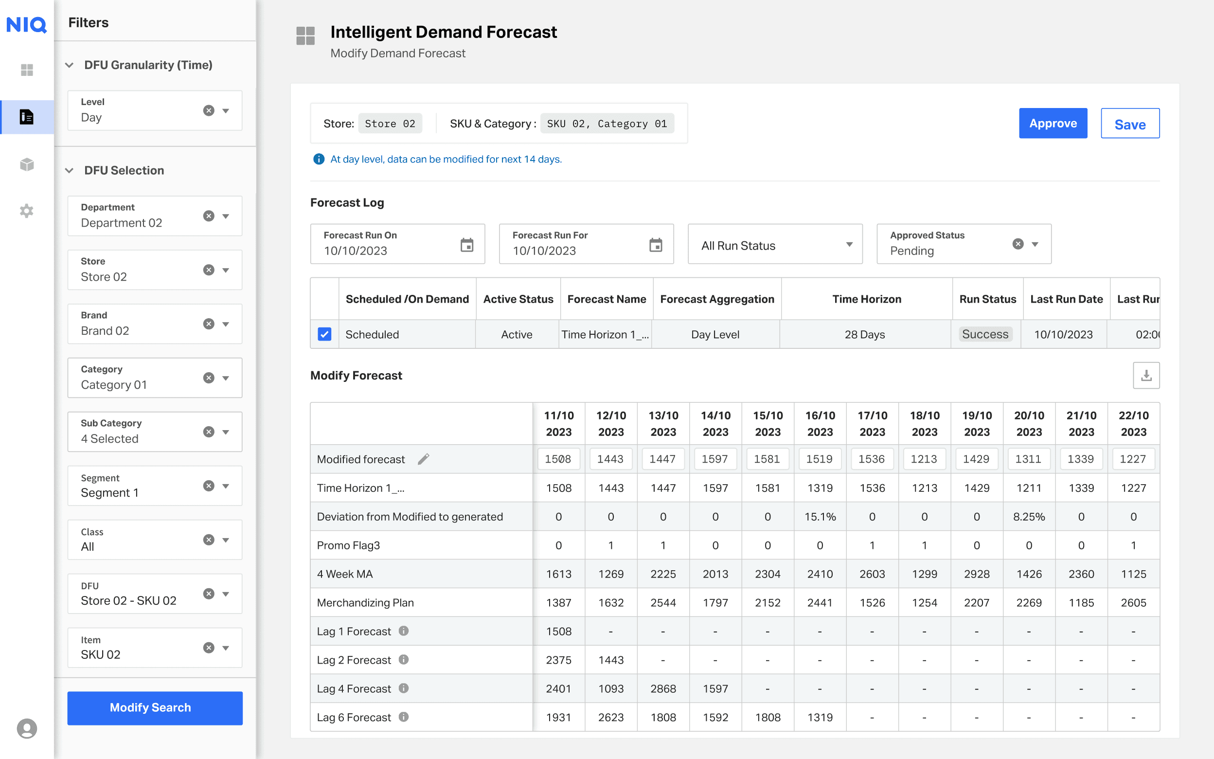 Daily Forecast Adjustment module concept