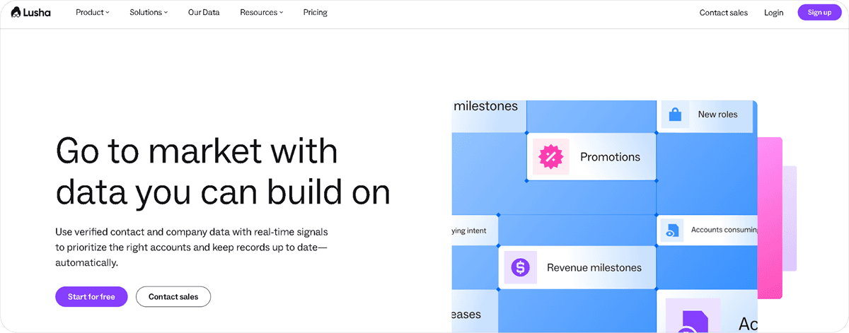lusha-homepage