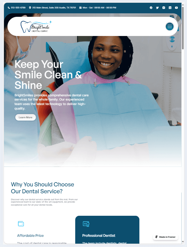 TheDecor Portfolio in Framer