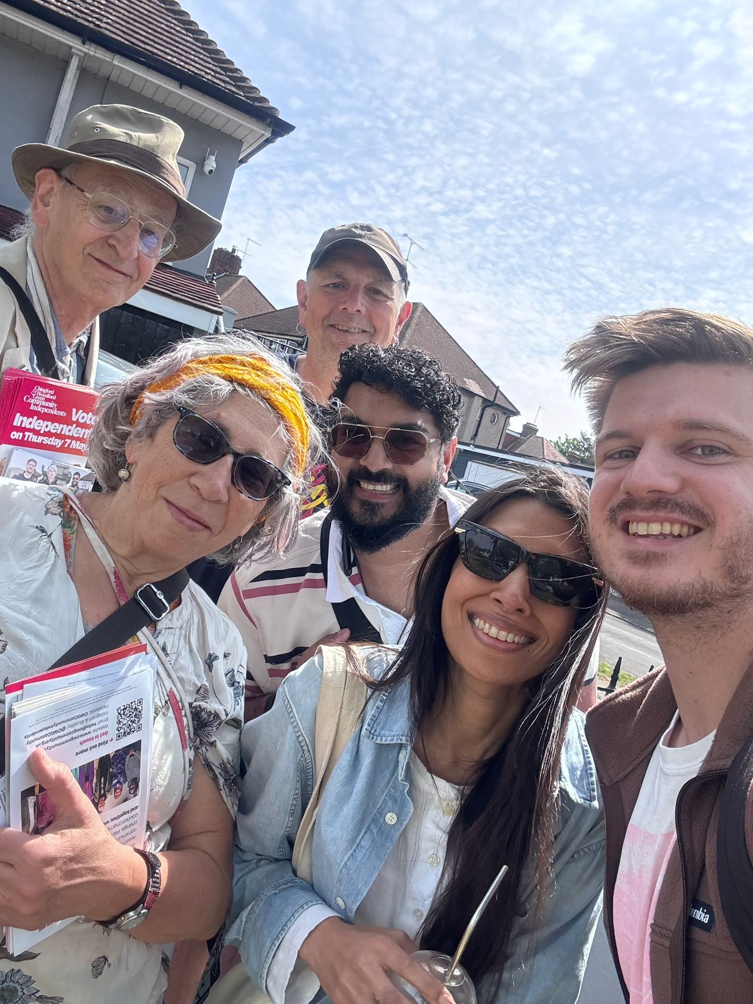 Group of volunteers canvassing