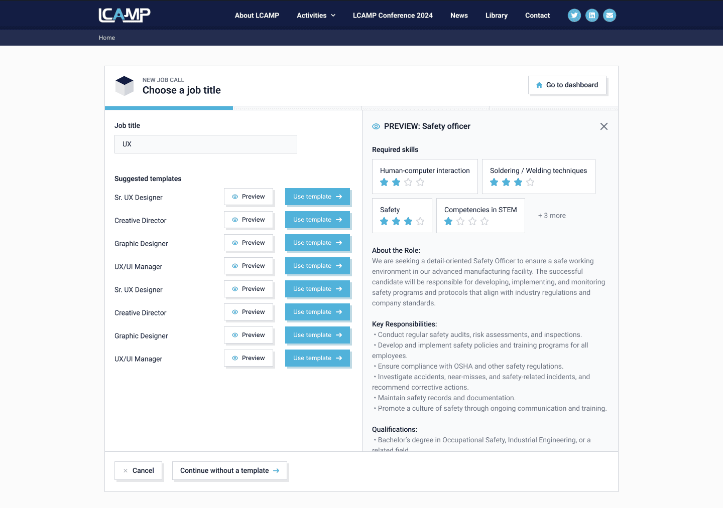 The cube preview job calls