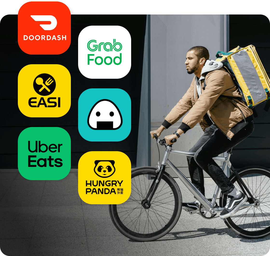online delivery integration with doordash easi grabfood and others