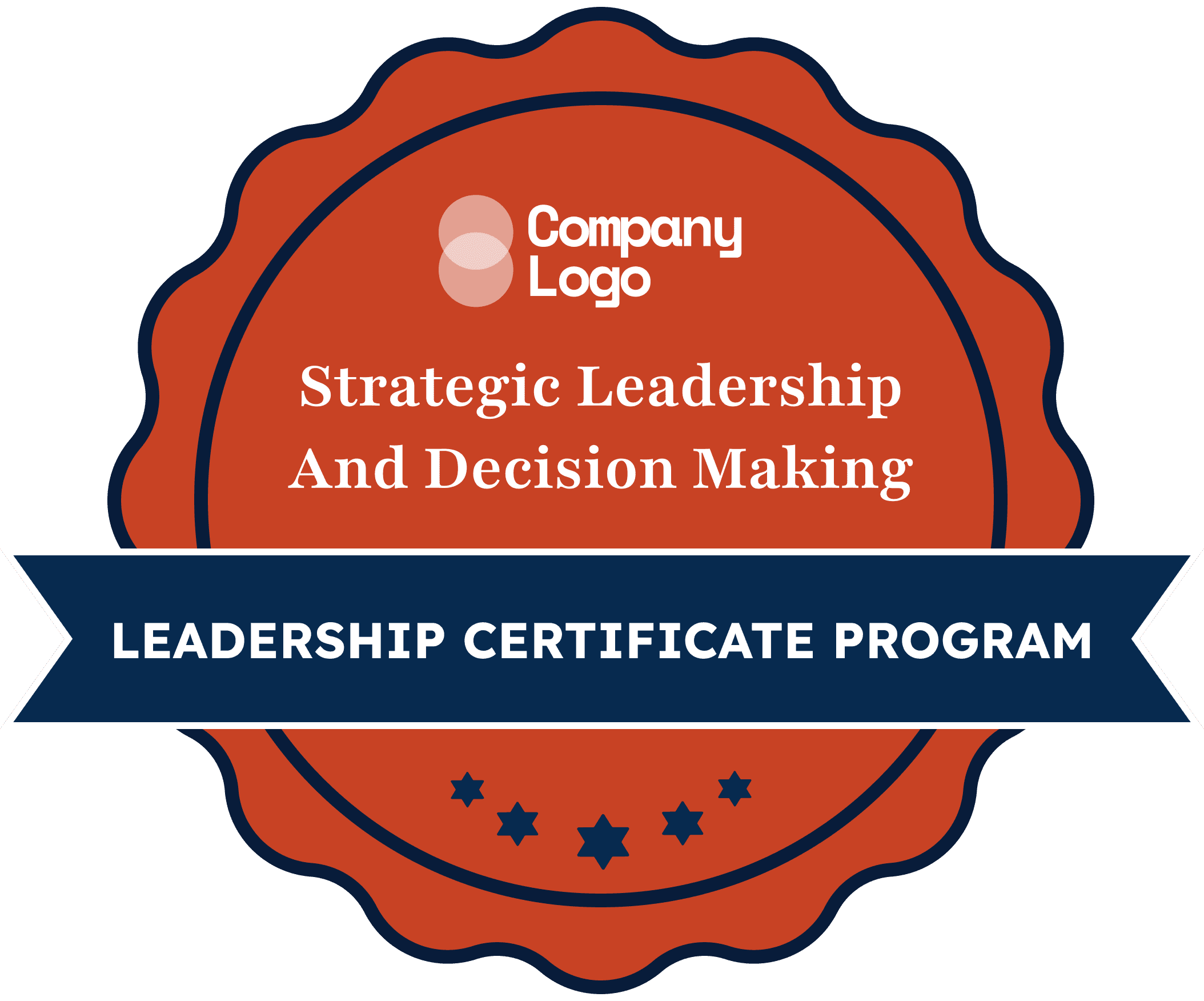 Wauld - Formal red training badge template