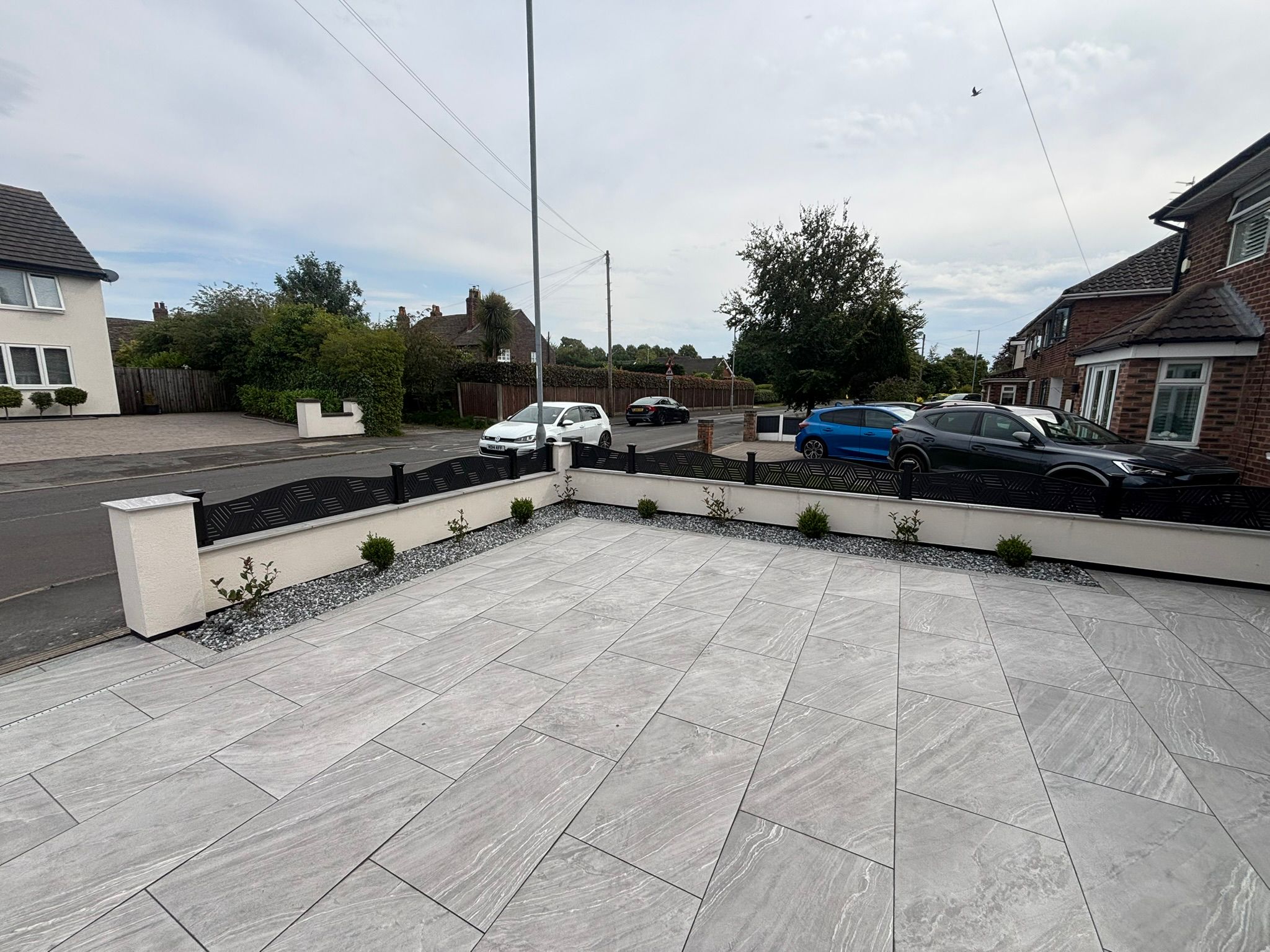 Aintree front driveway transformation