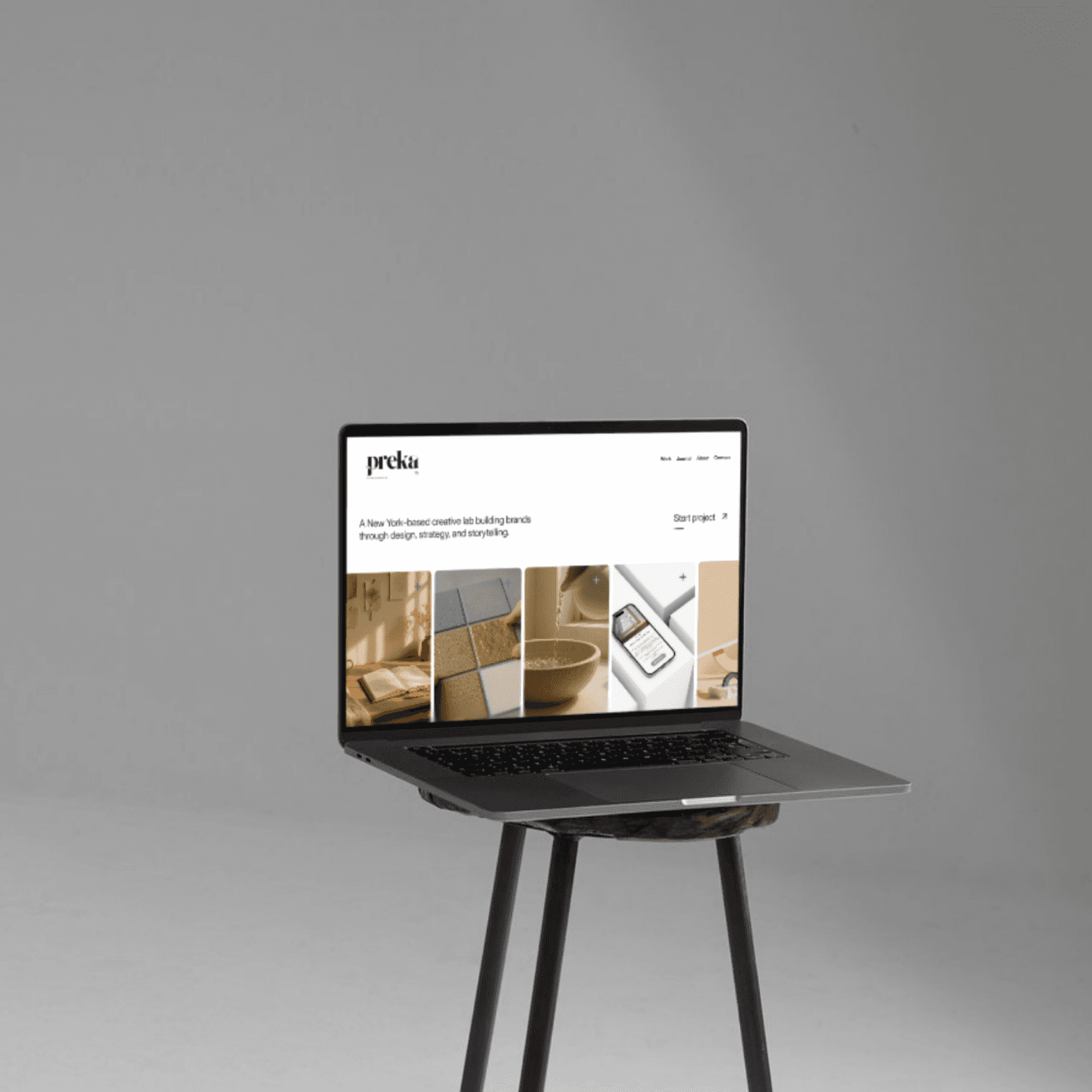 Abstract red fluid lattice forming soft diamond shapes on a pale pink background—minimal geometric texture.