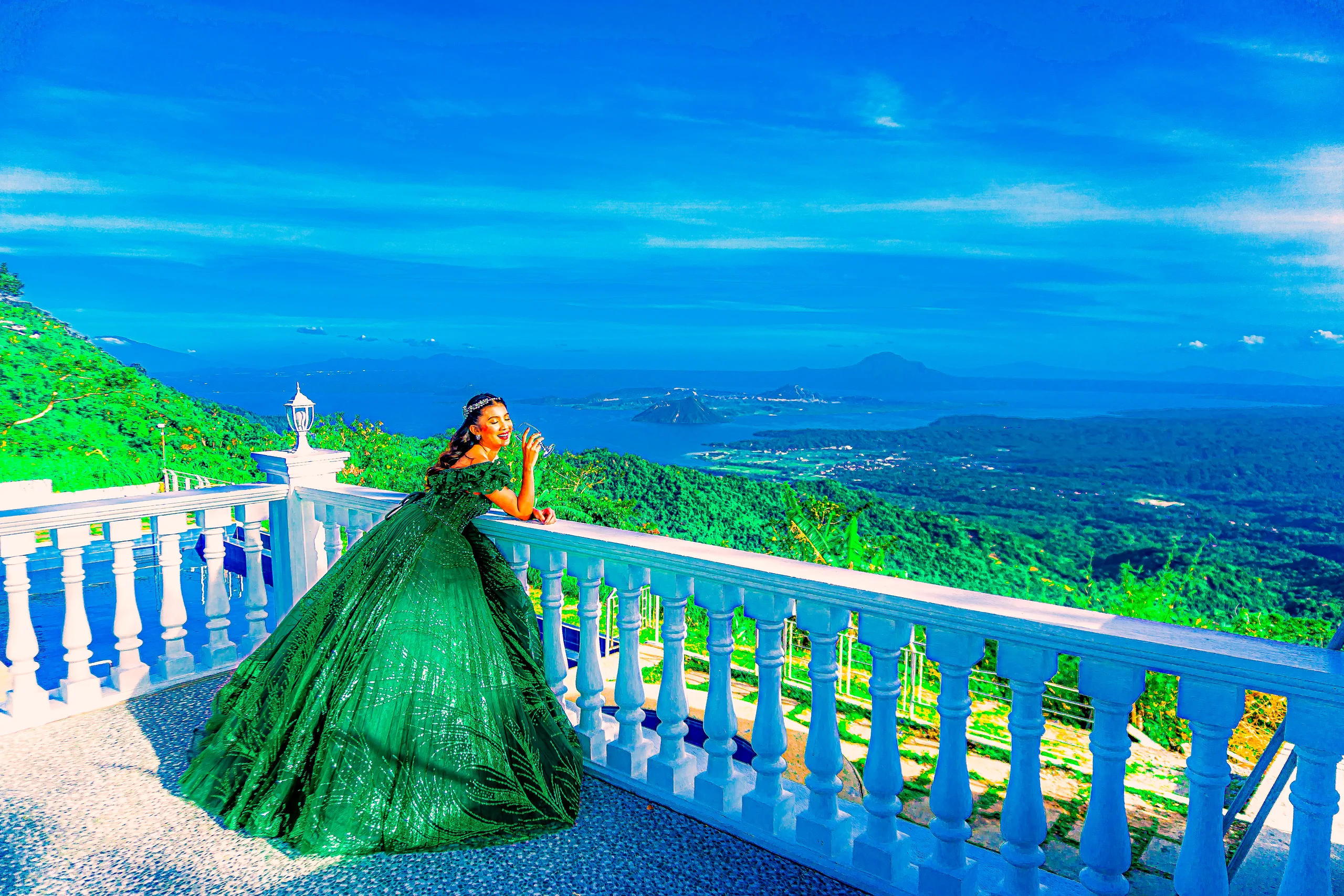 Belle Vue Gazebo civil wedding ceremony setting at Lazuri Tagaytay