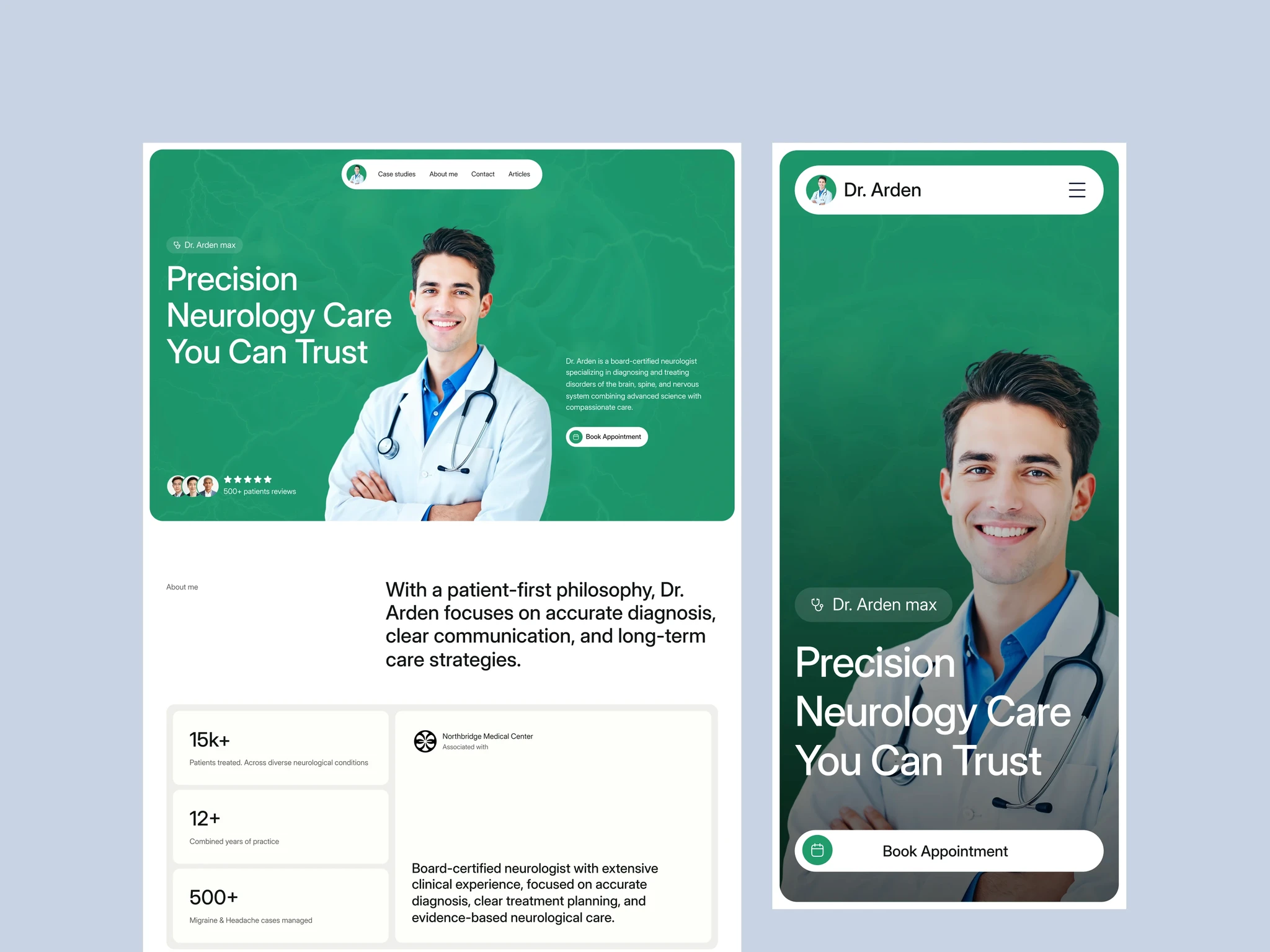 Doctor Portfolio Website Template