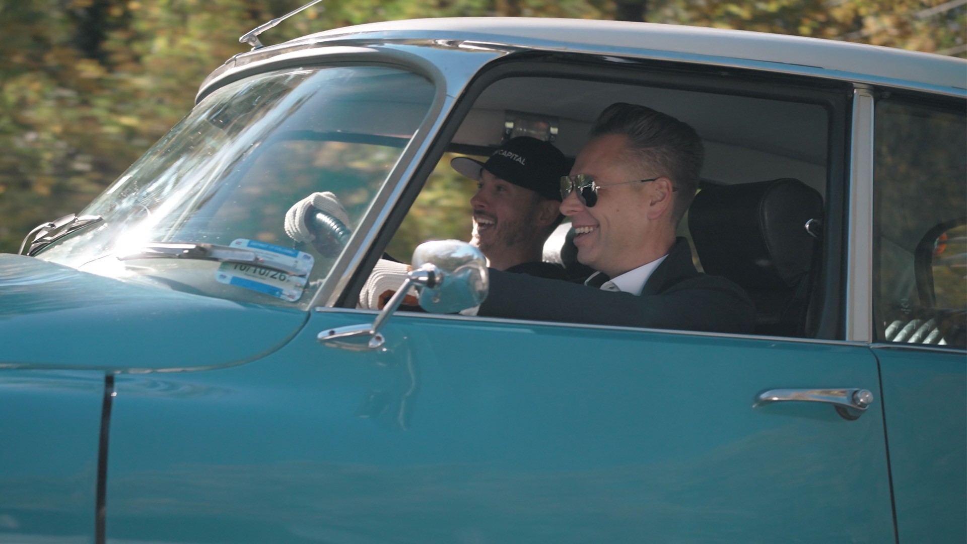 Christopher Nortion in car with Aaron Cirksena