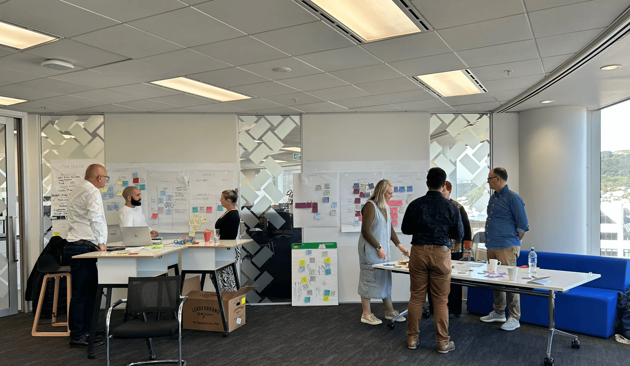 Group of stakeholders during a product assessment workshop