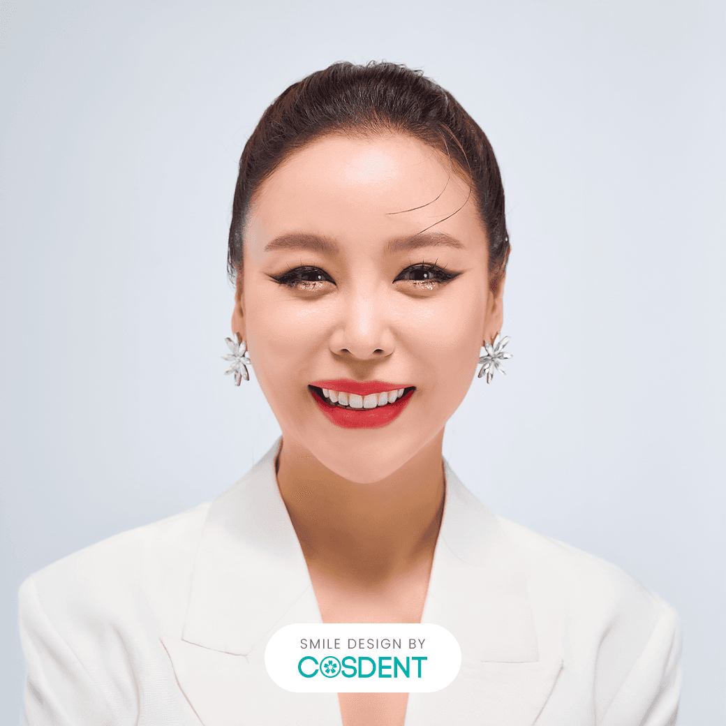 หน้าสามเหลี่ยม ยิ้มกว้าง 16 ซี่