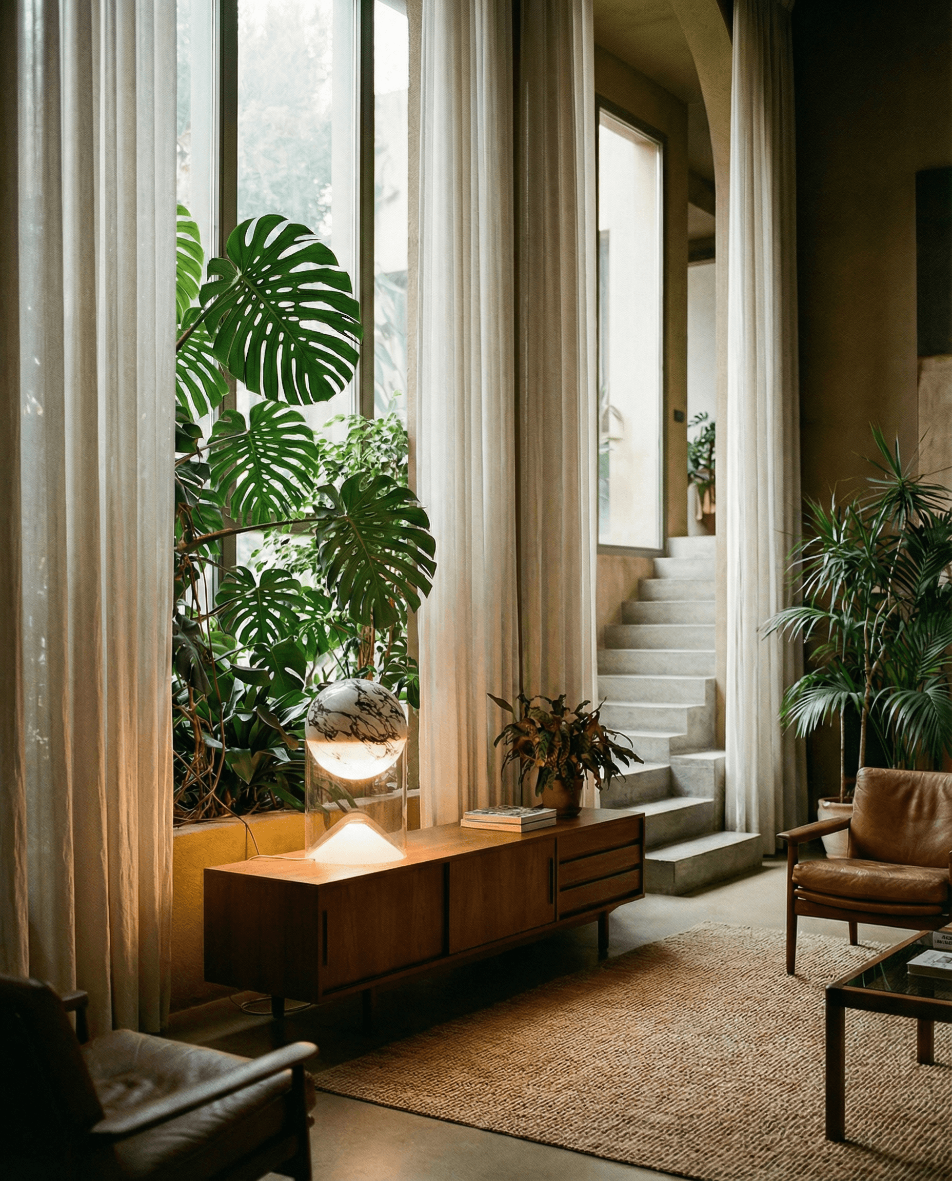 some brown leather -seat sofa