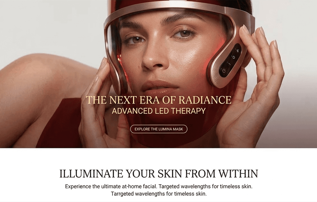 Red Light Therapy Skincare Device Brand | Premium DTC Beauty Tech