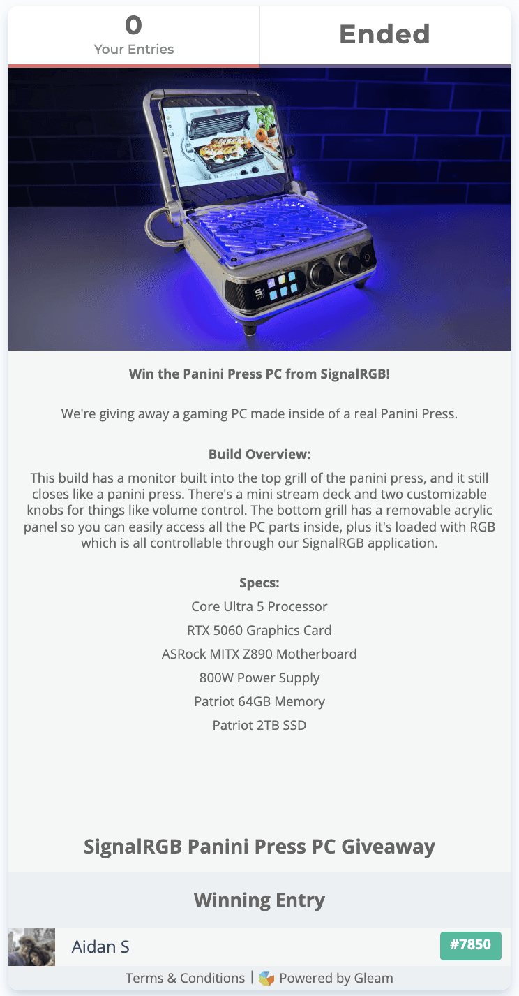 SignalRGB Giveaway