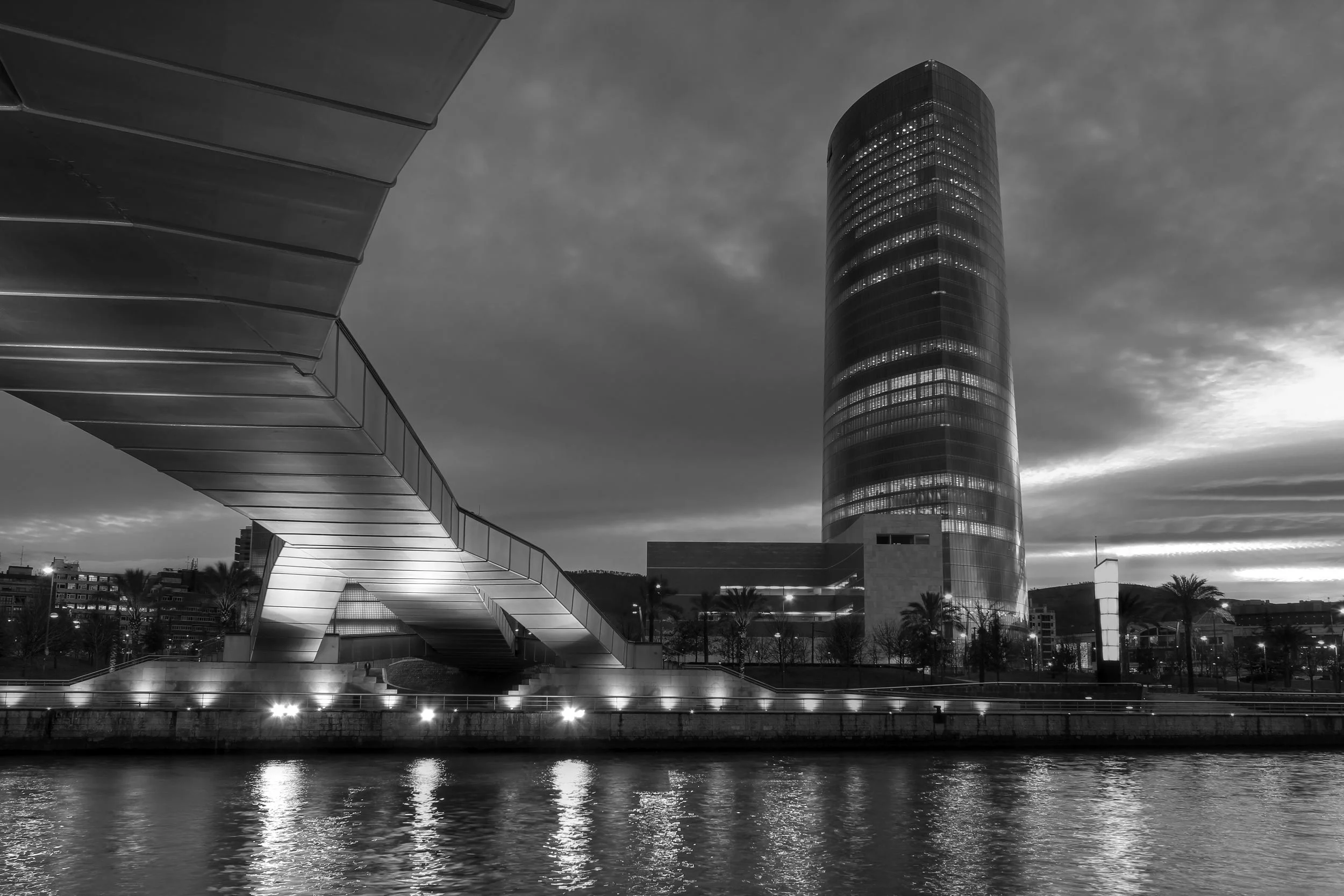 City view of Bilbao Spain