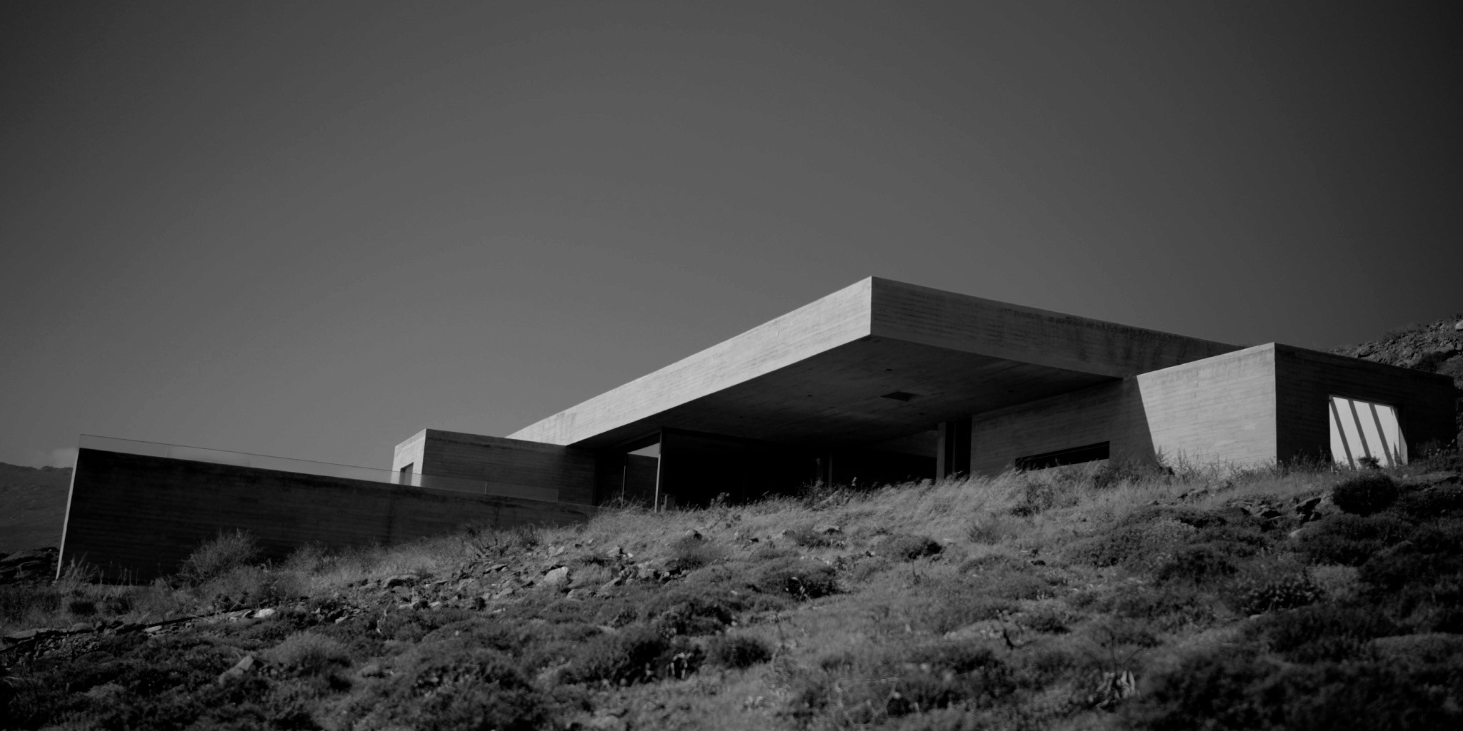 Cast concrete, photographed on completion.