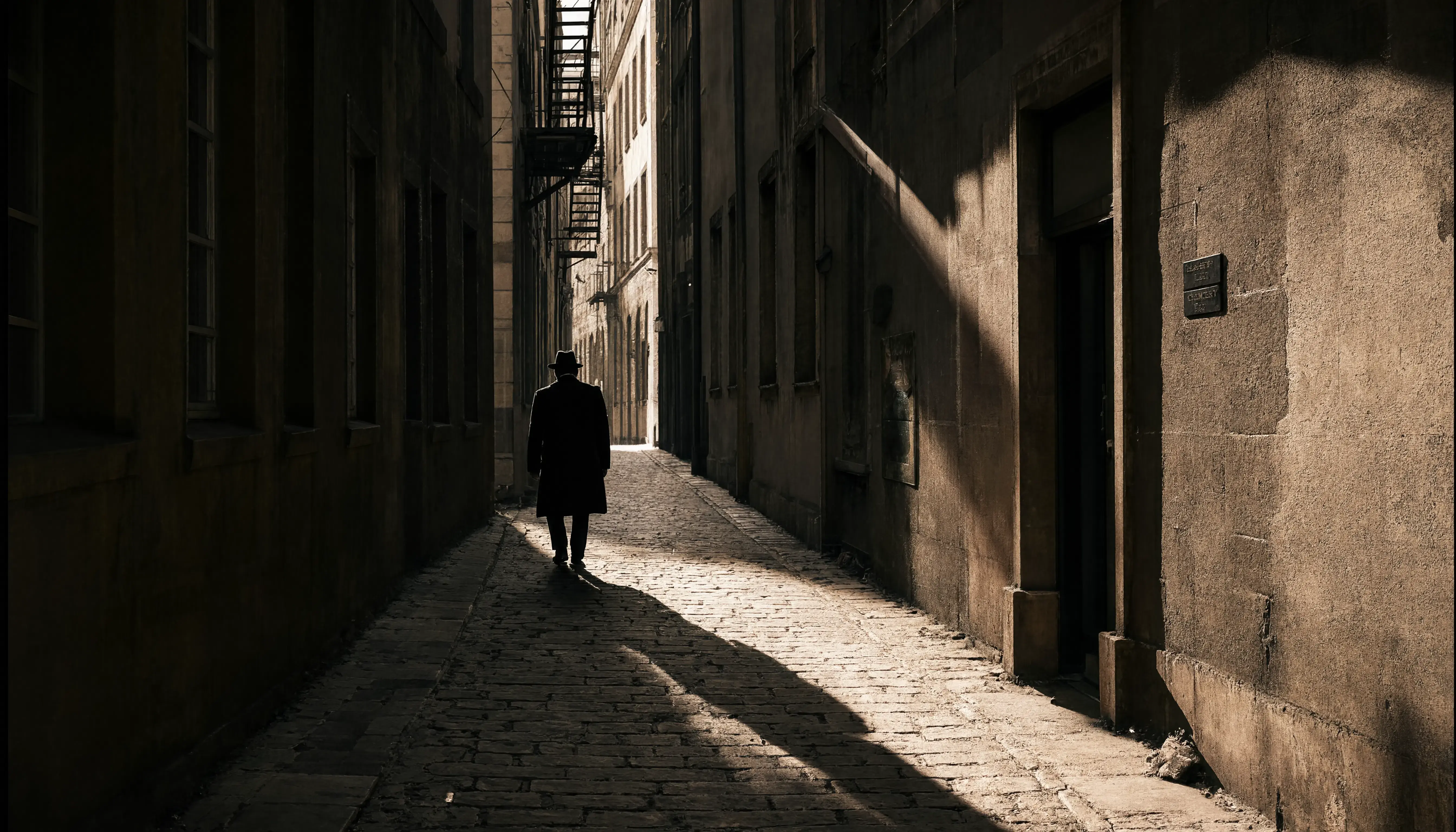 man in an alley