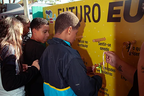 Estação 'Mude o Mundo LAB'.