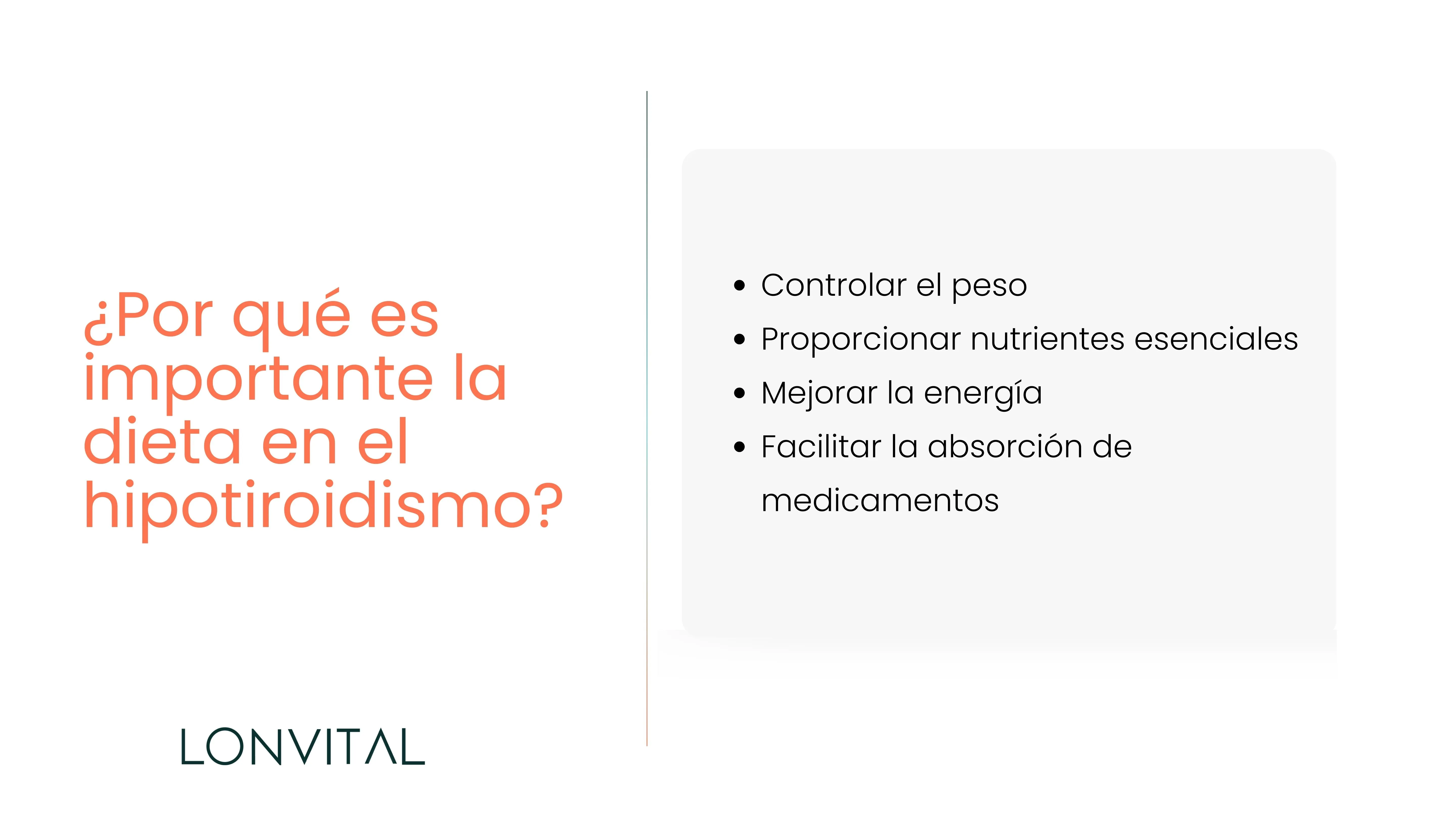 ¿Por qué es importante la dieta en el hipotiroidismo?