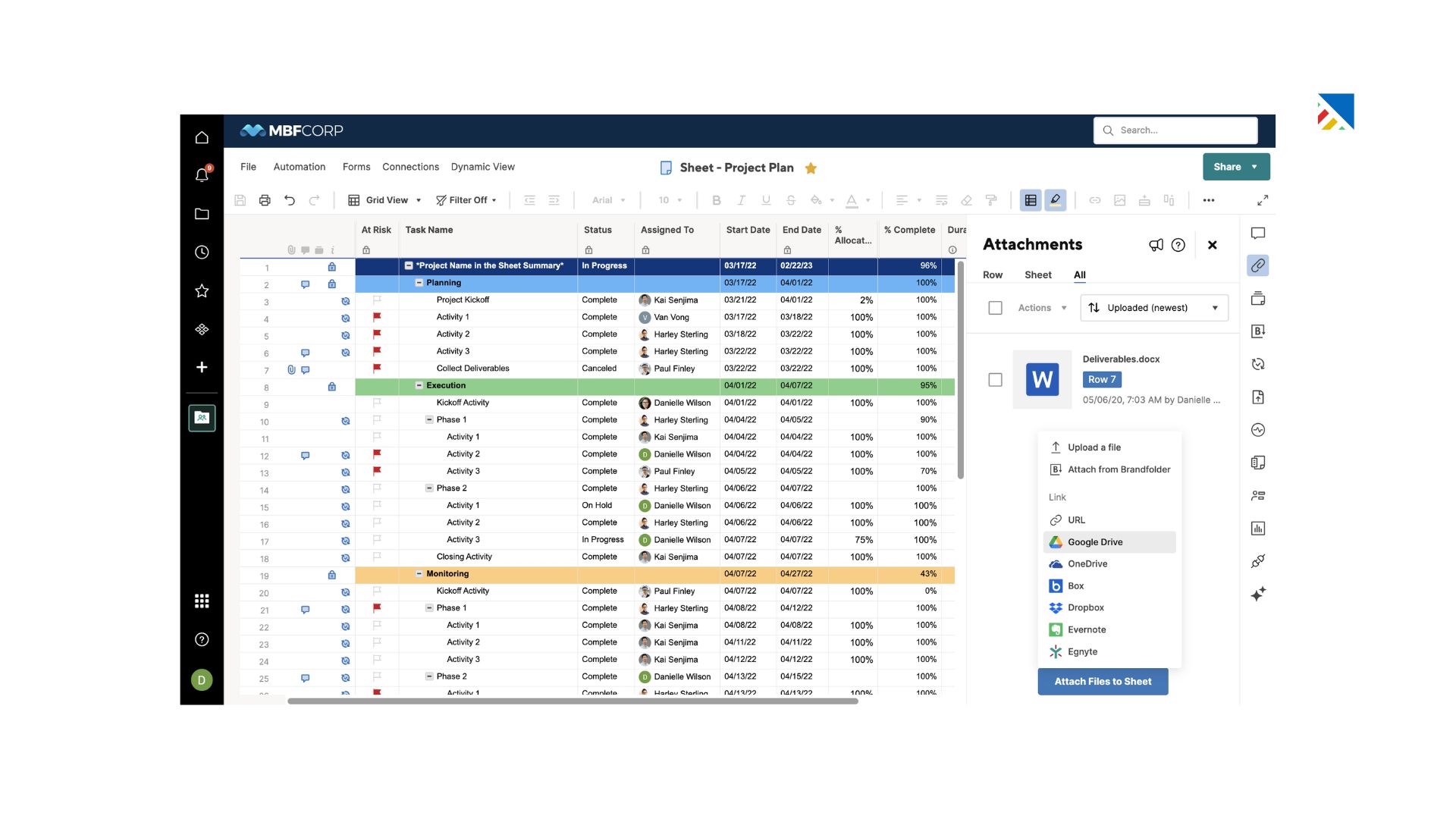 6. Smartsheet: Best for Excel-Native Teams