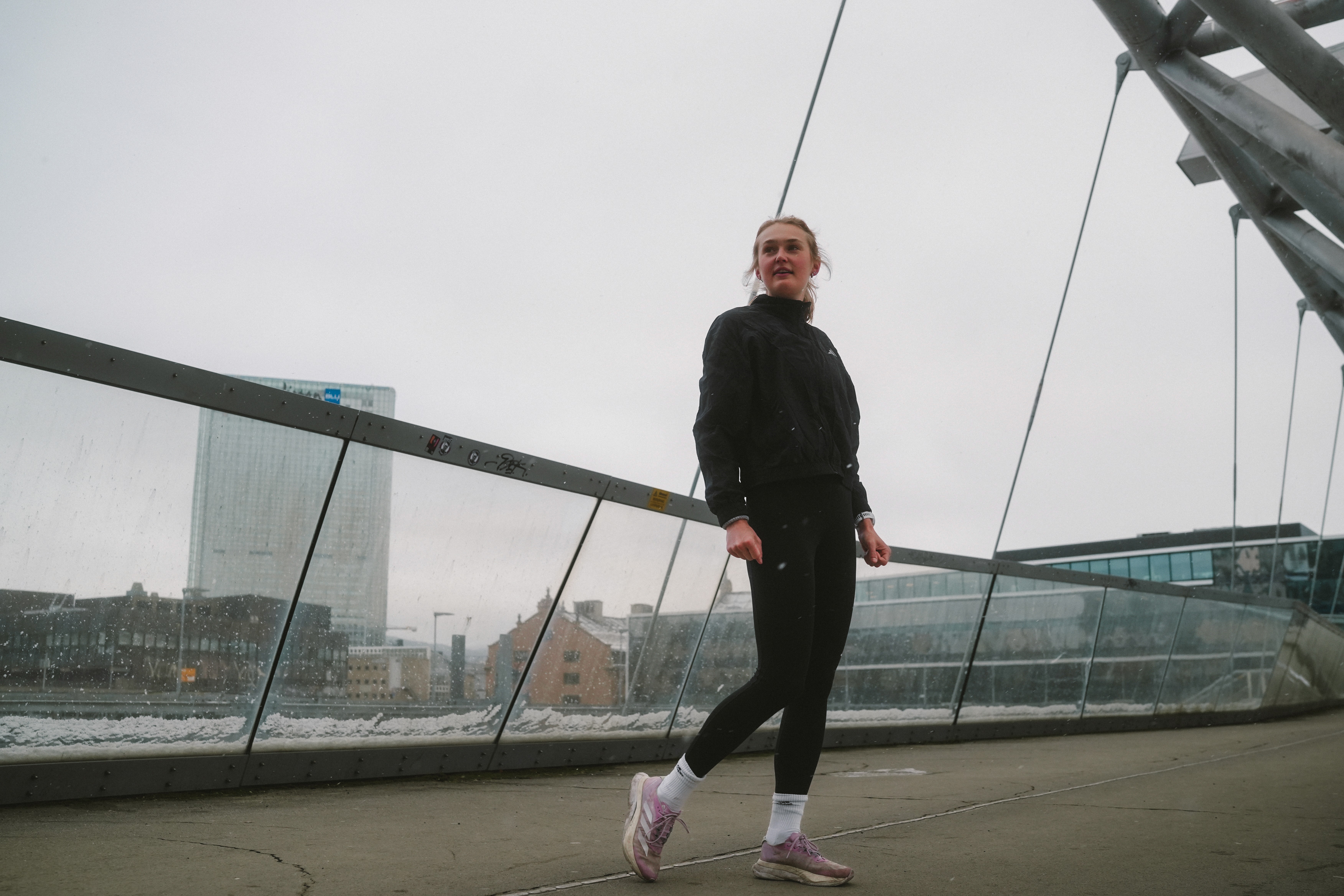 Coach explaining something to an athlete