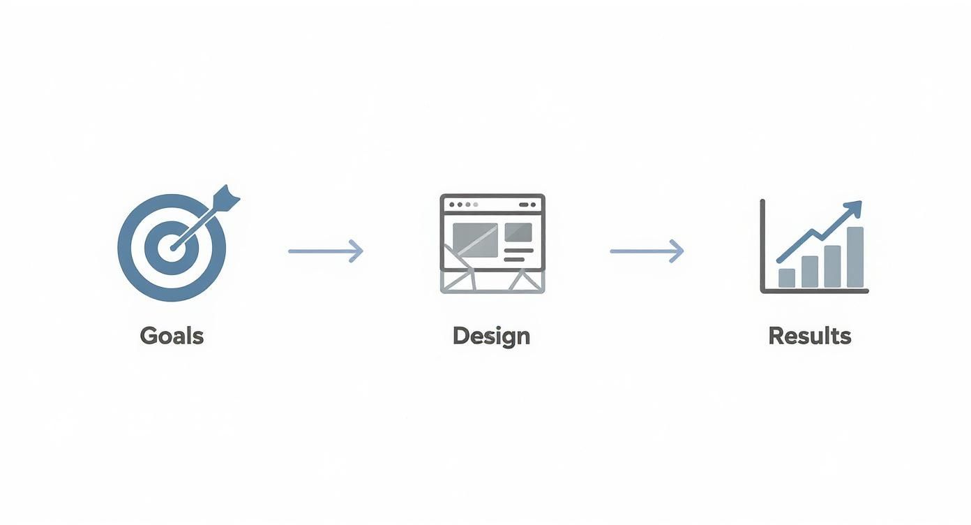 a infographic showing the steps towards planning a website