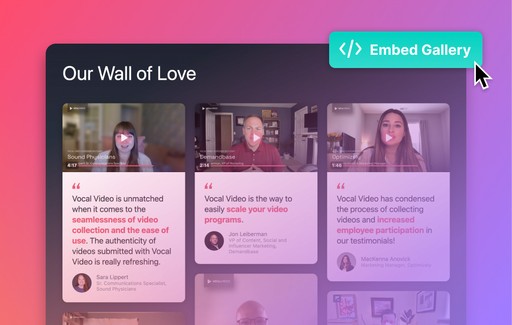 embed video gallery