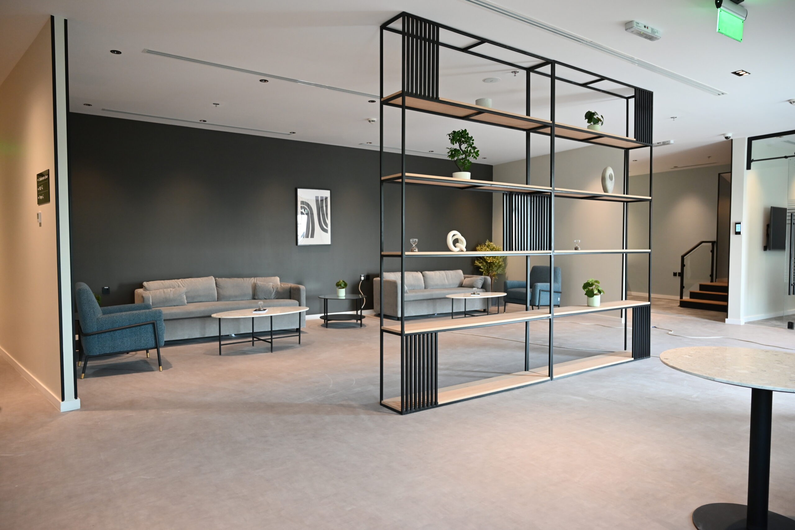 Modern headquarters workspace interior at DIOM Black Garden in Riyadh