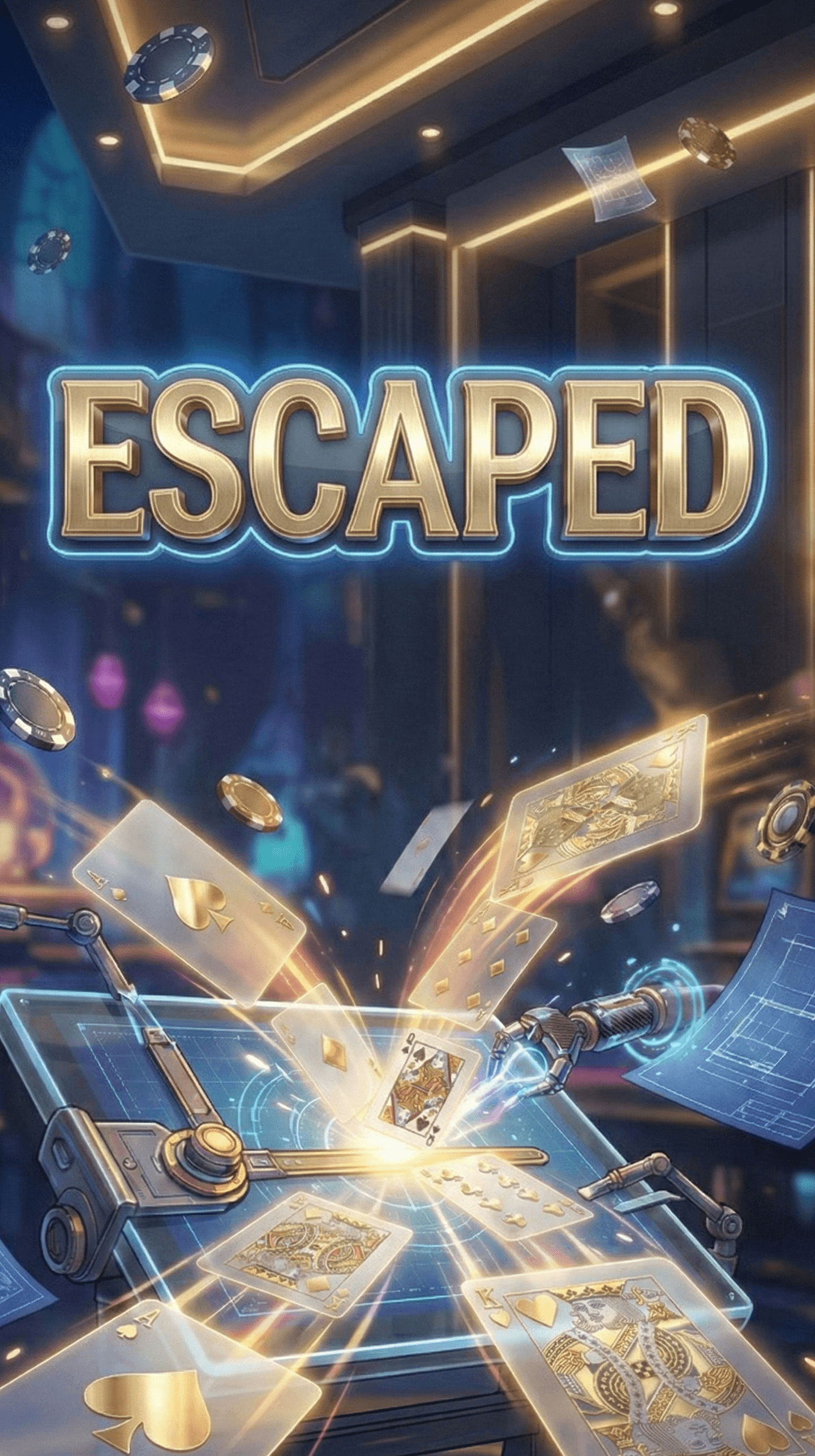 Escaped card game artwork - Easy social game at Showdown Social