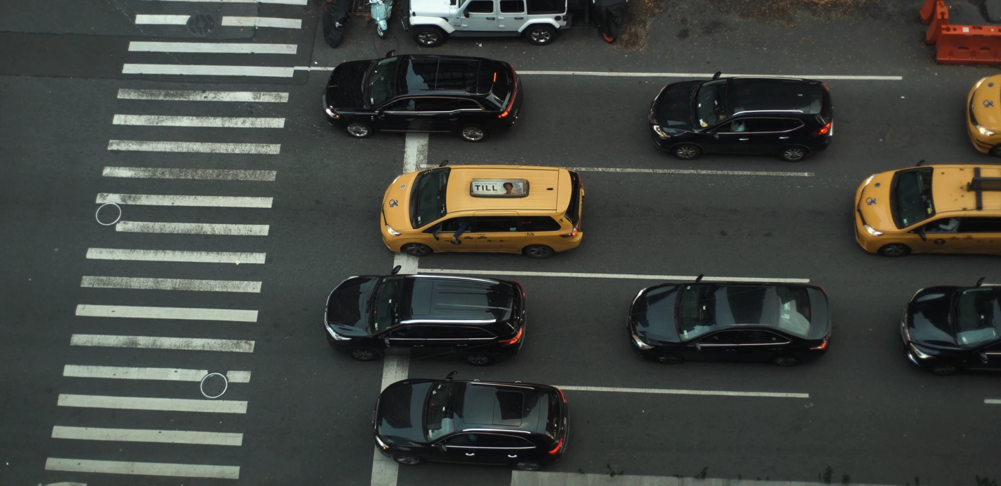 Cars driving on the road