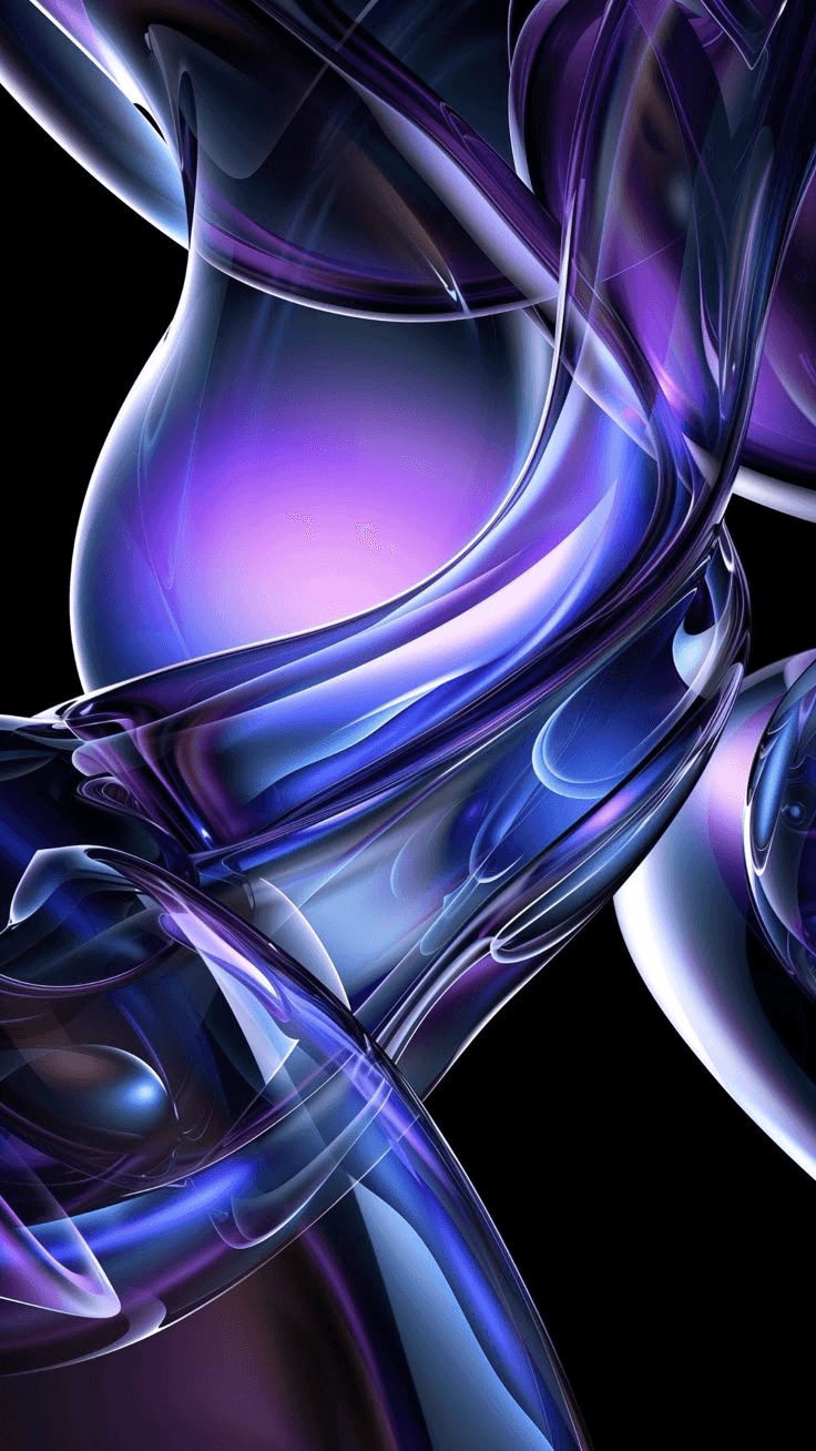 Abstract background featuring purple and blue swirls against a solid black backdrop.