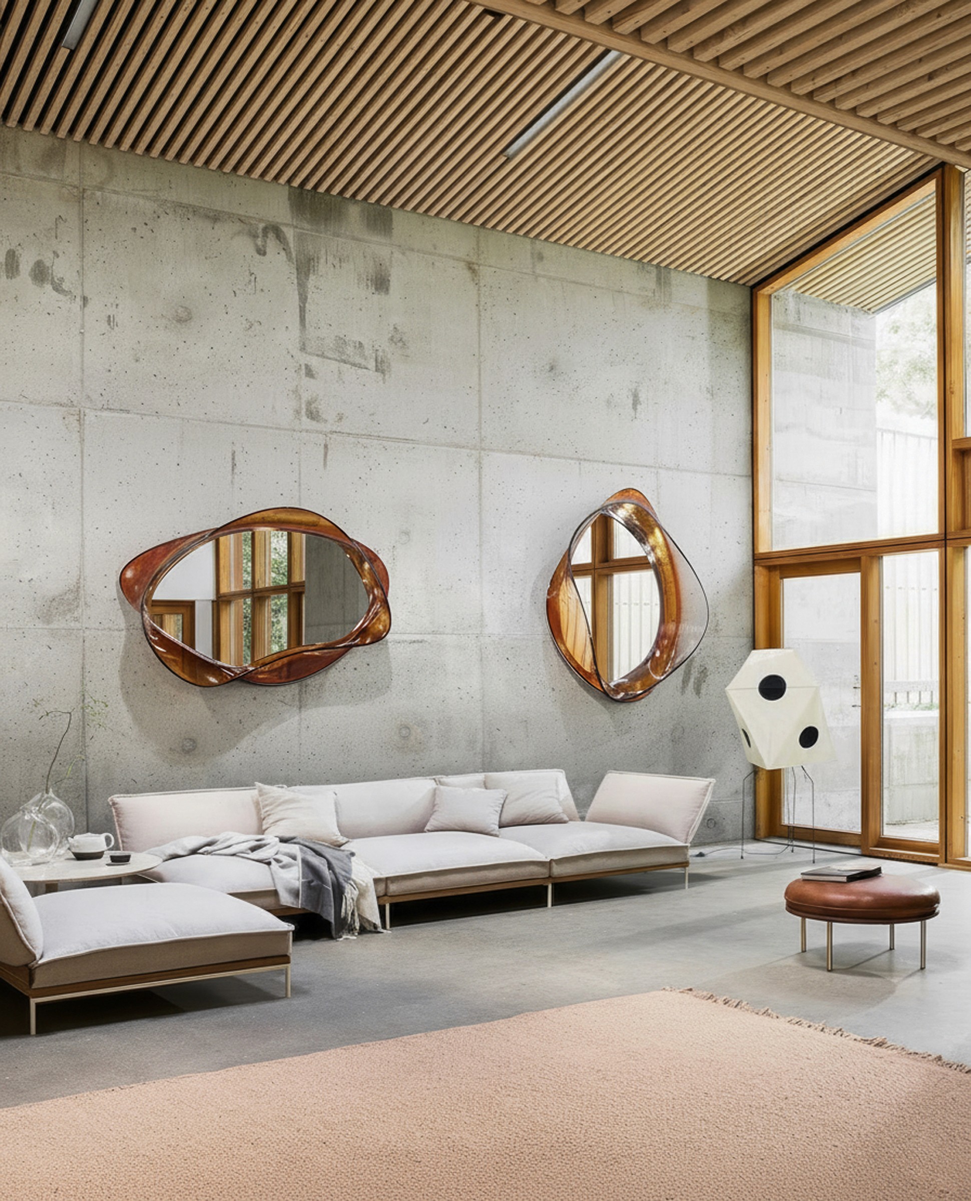 A green butterfly rests on a flower.