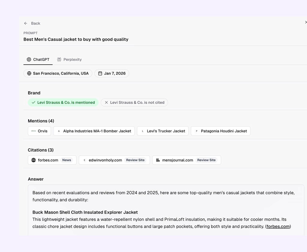 Erlin prompt tracking