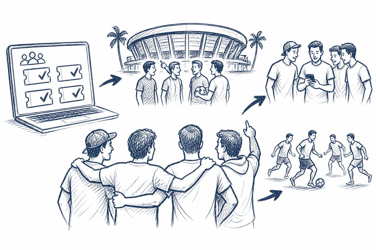 Group coordination for World Cup travel