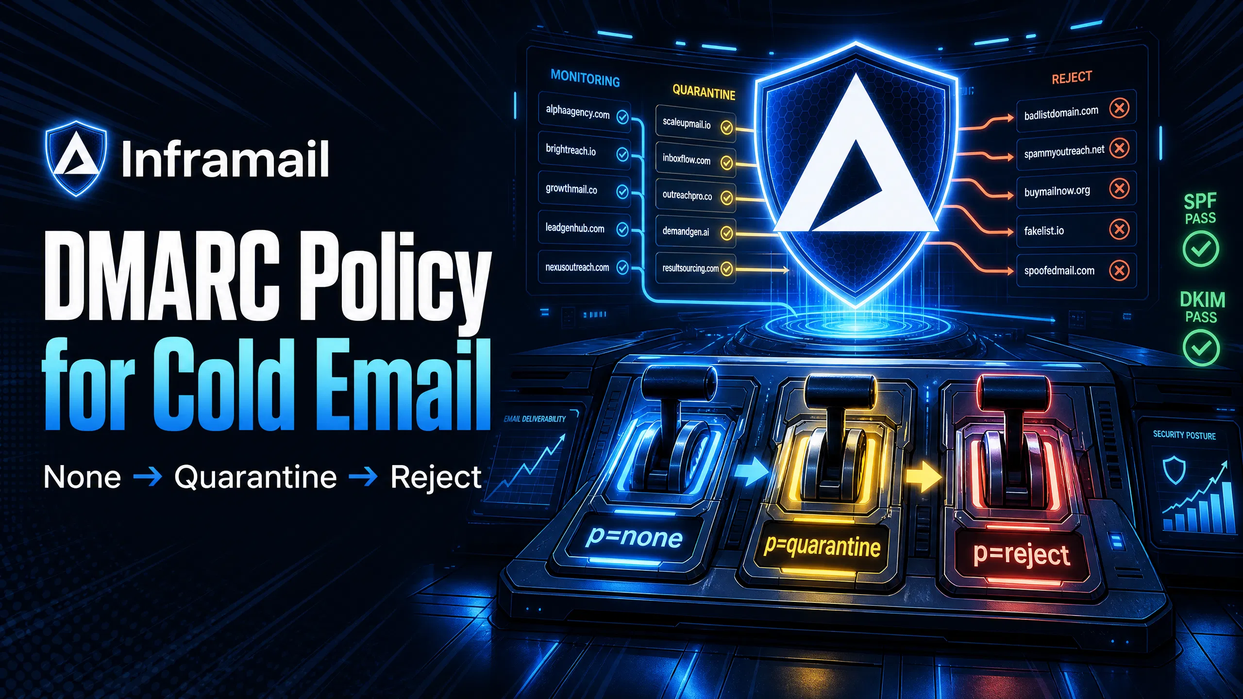 DMARC Policy for Cold Email: When to Use None, Quarantine, and Reject at Agency Scale