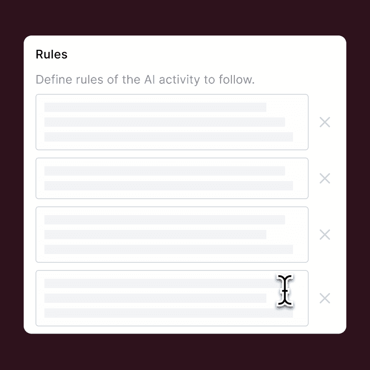 Settings that allow teachers to set up guardrails for learning with AI, including how helpful the AI should be and rules for how it should behave.