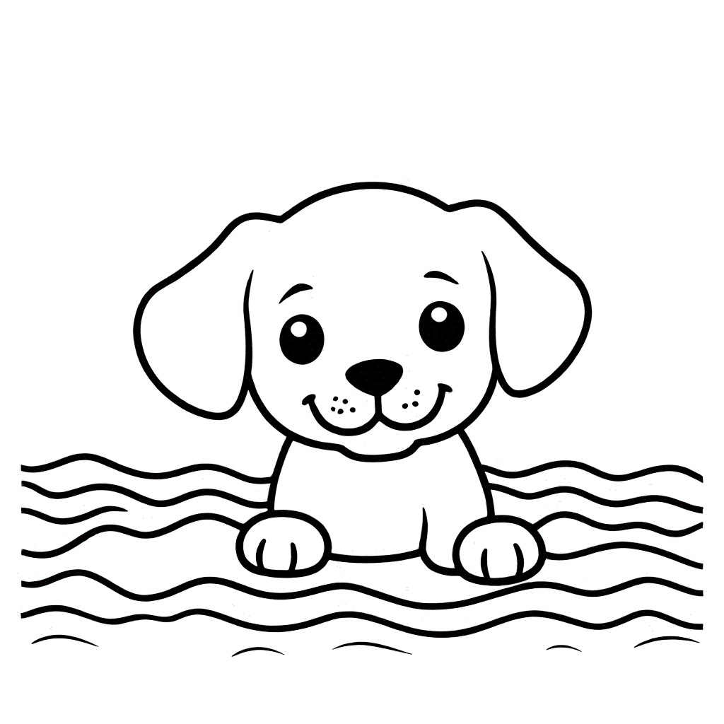 Puppy coloring page #6