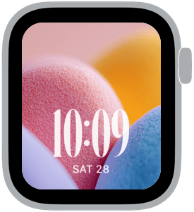 candy pastel Apple Watch face preview 2 featuring abstract, gradient, modern, and easter.