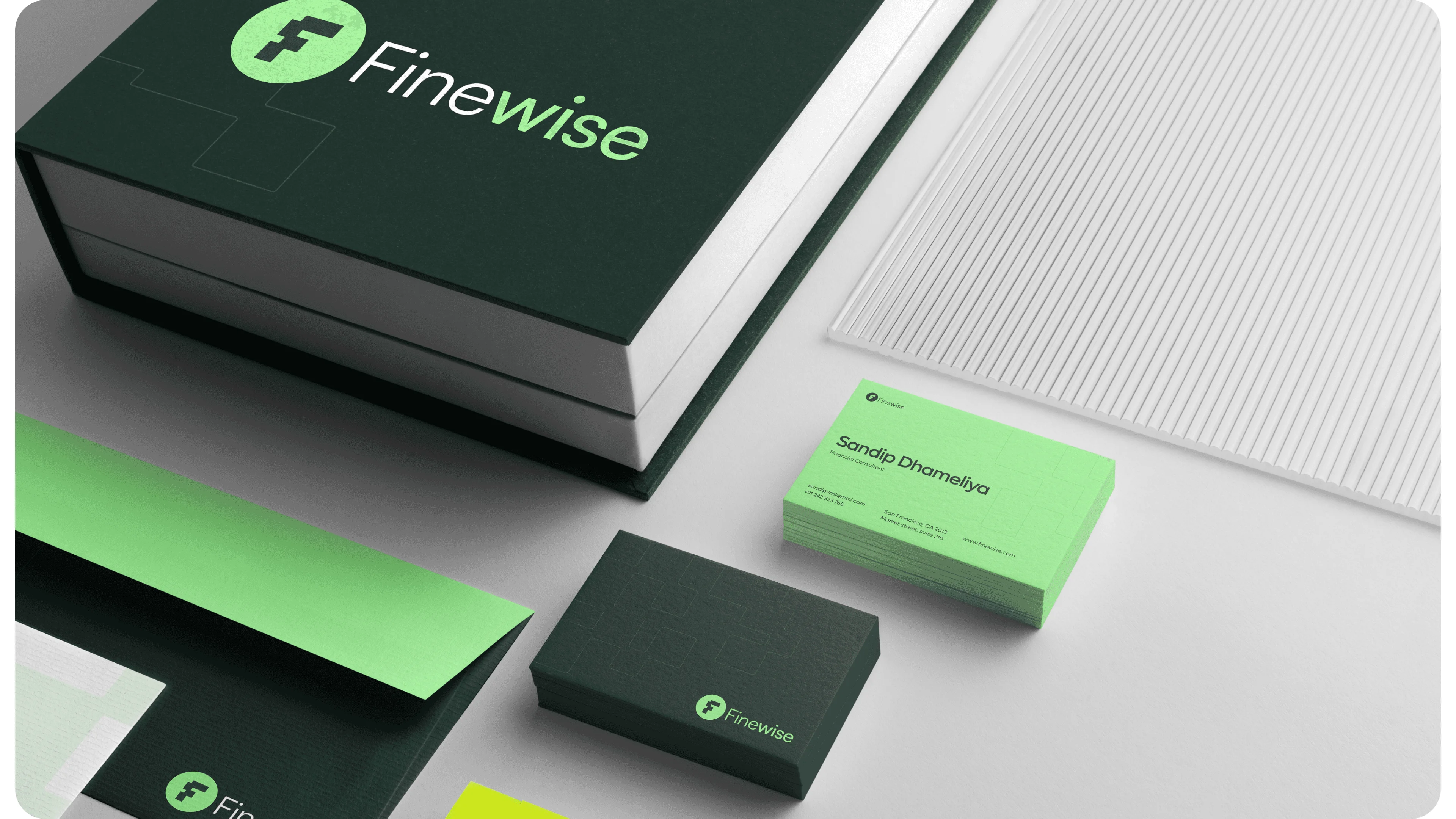 Finewise AI-powered finance copilot logo and brand kit – Artonest